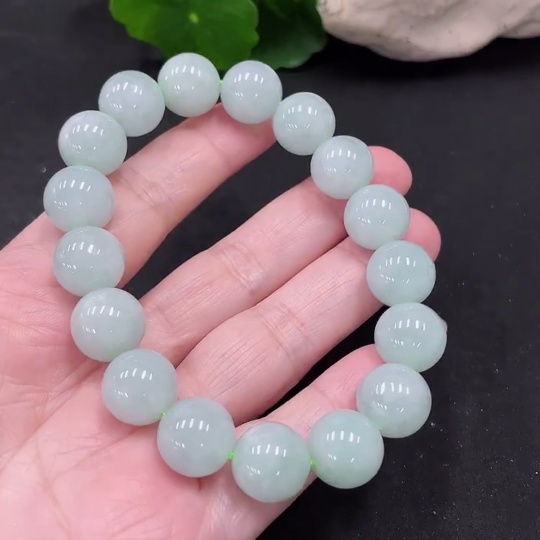 F35129103 Jadeite Bracelet  12.2mm approx.  Total Weight about 56.43g
