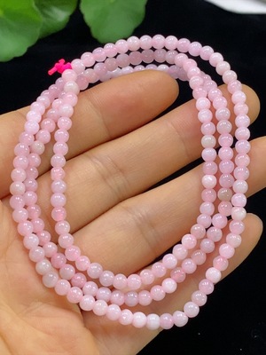 F34025357 Jadeite Bead Necklace Approximately 3.6mm Bead Size Total Weight About 15.19g