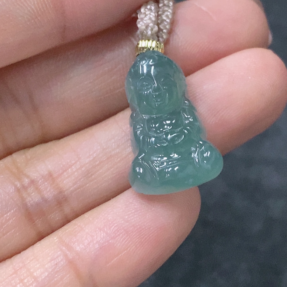 F34997977 Jadeite Pendant Baby Buddha