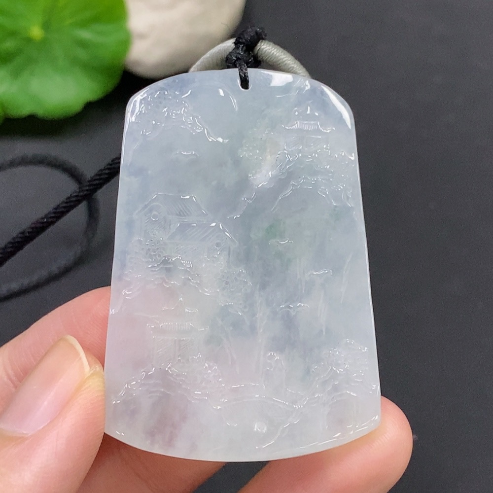 F22491224 JadeiteLandscape Pendant Total Weight 30.807g
