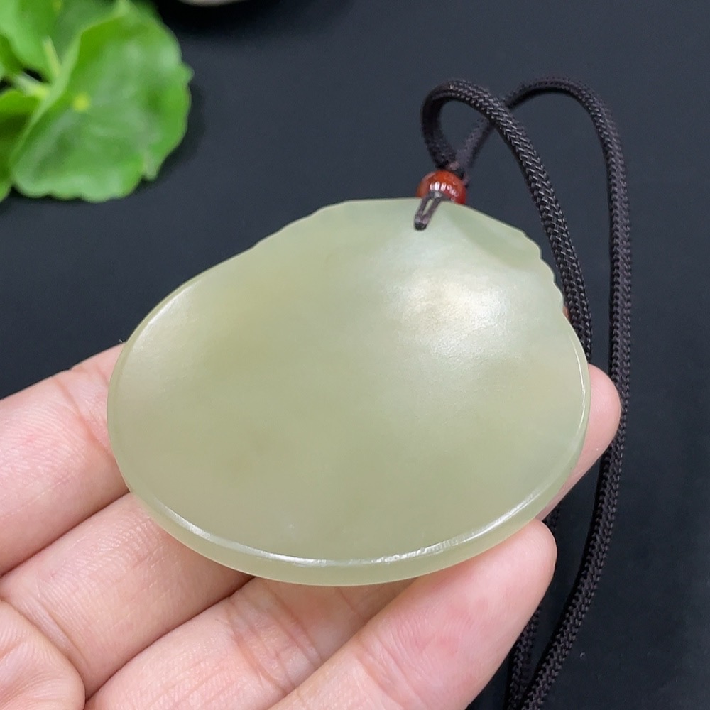 H28245576 Hetian Jade Pendant - Landscape Plaque