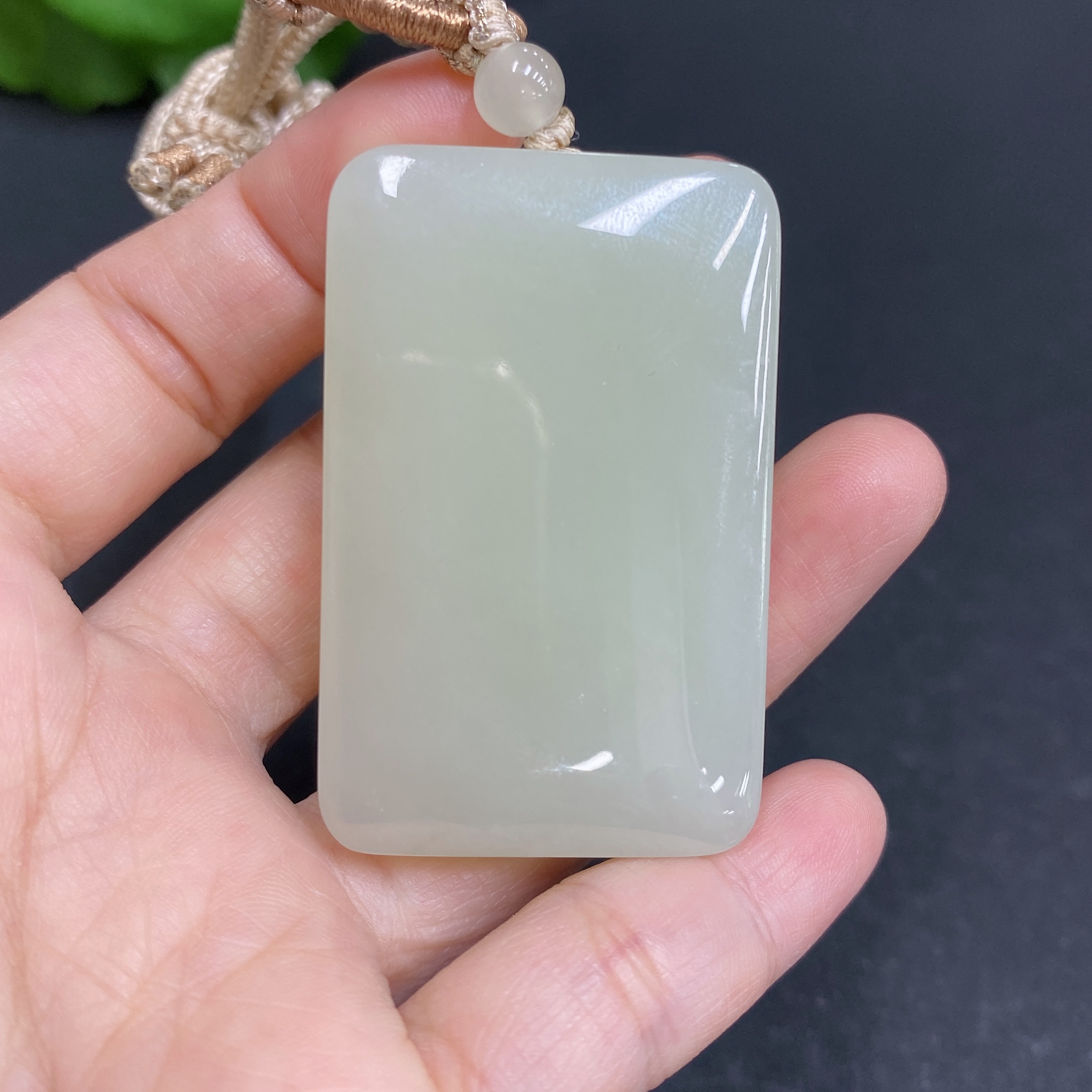 H33903097 Hetian Jade Pendant Plain Pendant