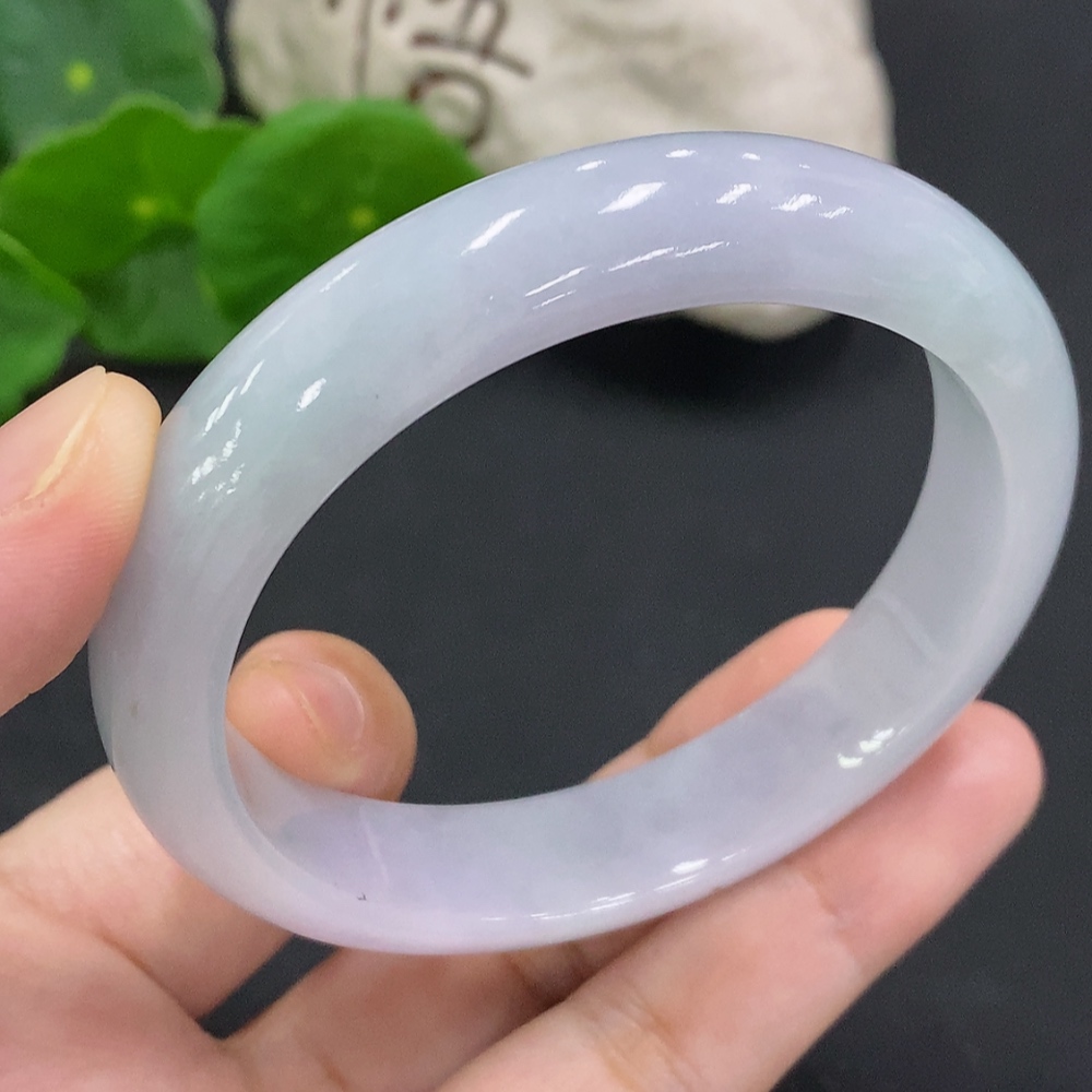 F34001668 Jadeite Round Bangle Size 57.9 Total Weight Approx. 55.7g