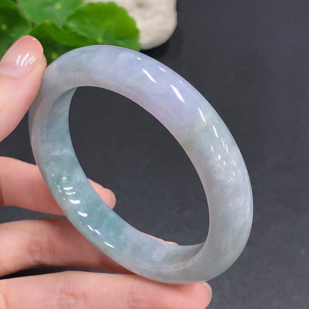 F35107526 Jadeite Round Bracelet Total Weight Approx. 70g Size 59