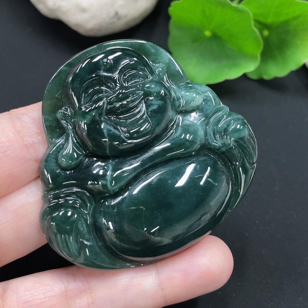 F24737977 Jadeite Pendant Buddha, Approx. Total Weight 43.42g