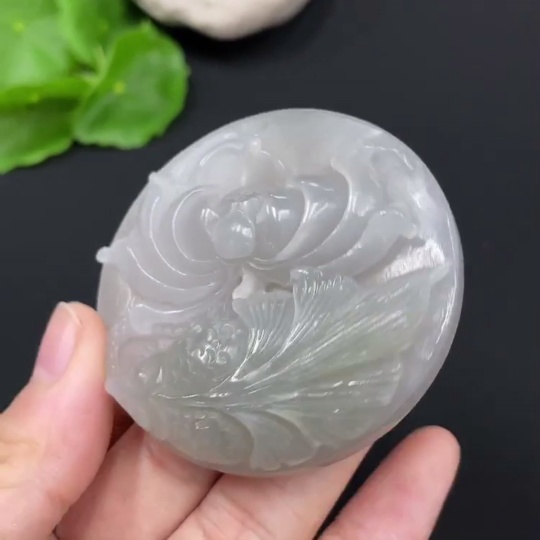 H28285233 Hetian Jade Pendant    Abundance Year After Year    Total Weight Approx. 62g