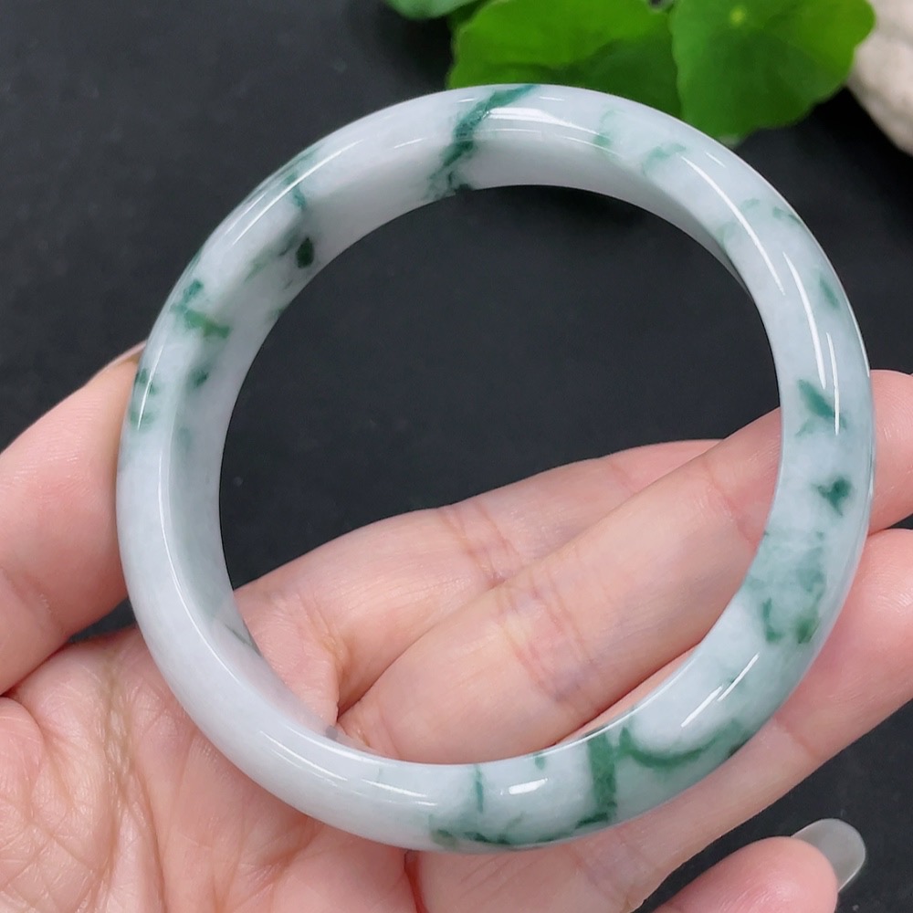 F29360015 Jadeite Regular Bangle, Size 58.9, Total Weight Approx. 53.9g