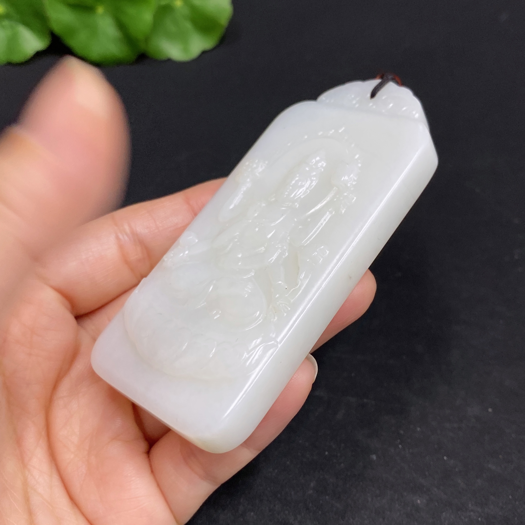 H32726816 Hetian Jade Pendant Six-armed Guanyin