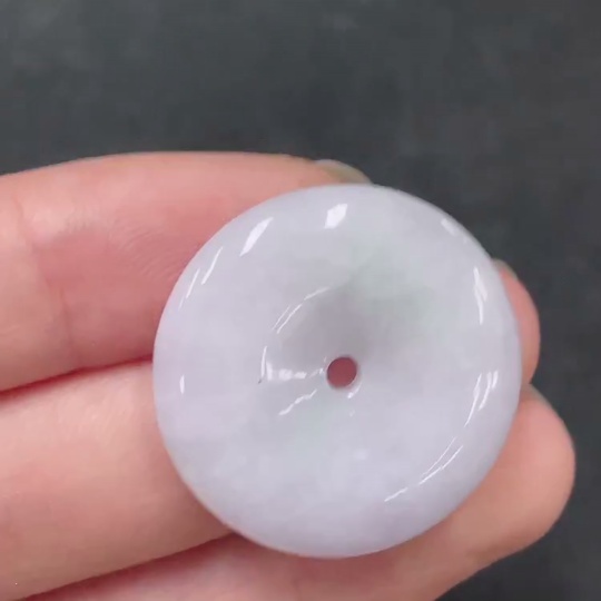 F32698514 Jadeite Pendant Peace Knot Total Weight About 7.4g