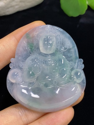 F46516942 翡翠挂件    观音      货品总重约29.5g