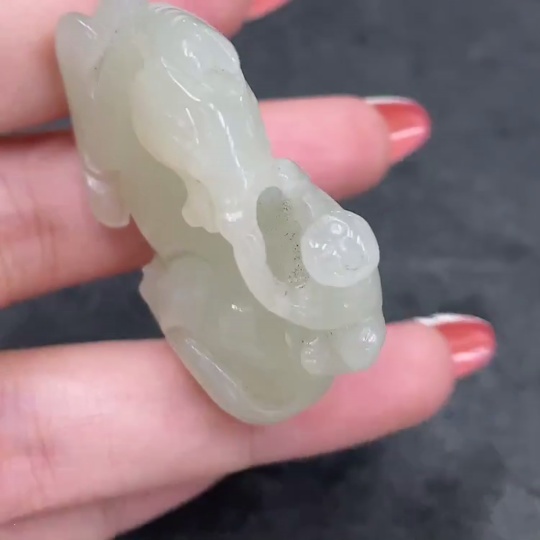 H34960376 Hetian Jade Pendant - Immediately Ennobled as a Marquis, Total Weight Approx. 30g