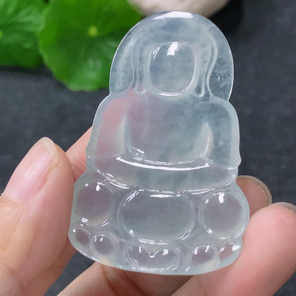 F34954648 Jadeite Pendant Guanyin Total Weight Approx. 15.53g