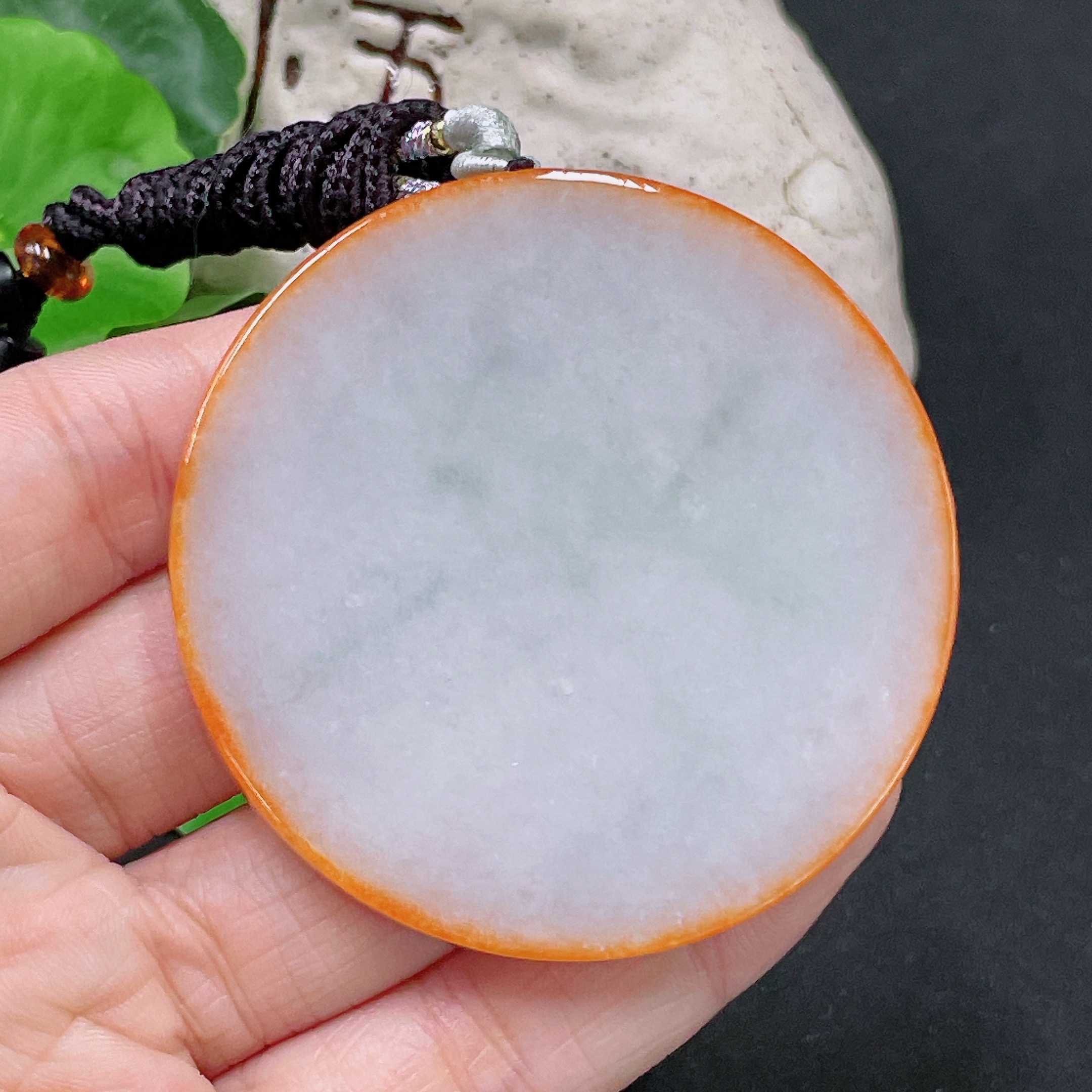 F33943332 Jadeite Bamboo Pendant, Yellow Part Color Origin Undetermined, Total Weight Approximately 40.3g