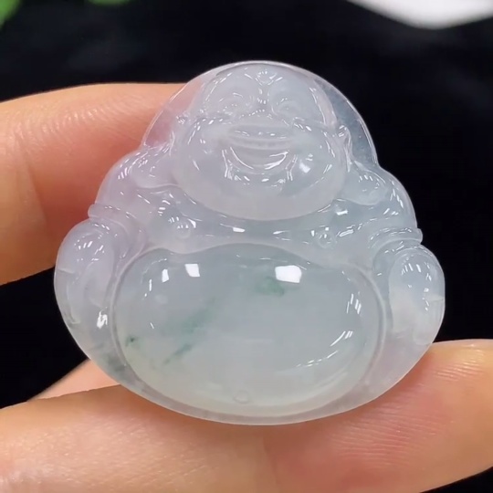 F34975040 Jadeite Buddha Pendant Total Weight Approx. 9.54g