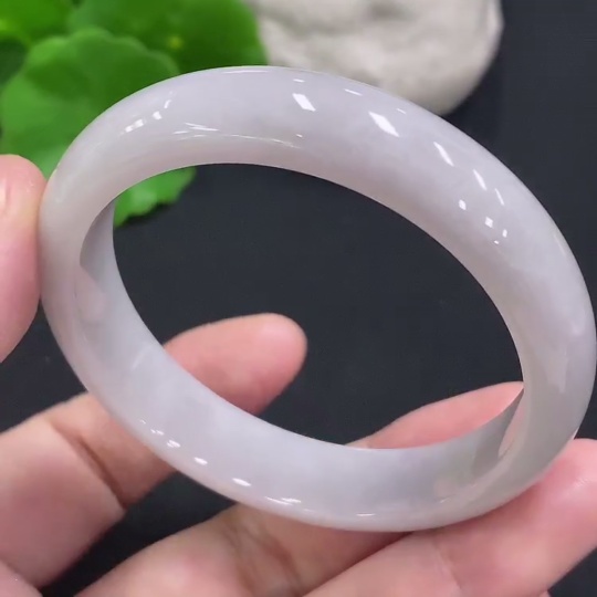 F32702278 Jadeite Round Bangle, Size 51.6, Total Weight Approx. 39.1g