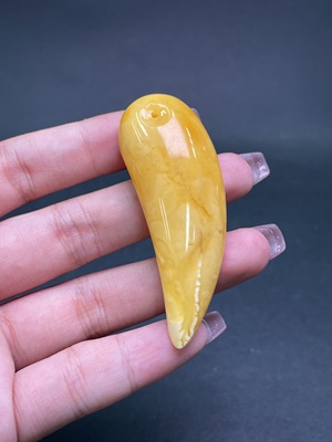 C10039764 Amber Pendant, Approx. 8.22g