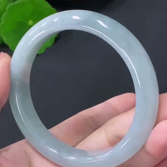 F35088352 Jadeite Round Bracelet Size 56.5mm Total Weight Approx. 53.7g