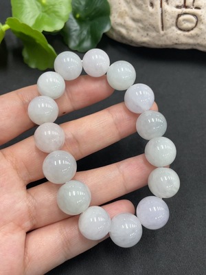 F14525334 Jadeite Beaded Necklace Approx. 12.8mm Total Weight 51.900g