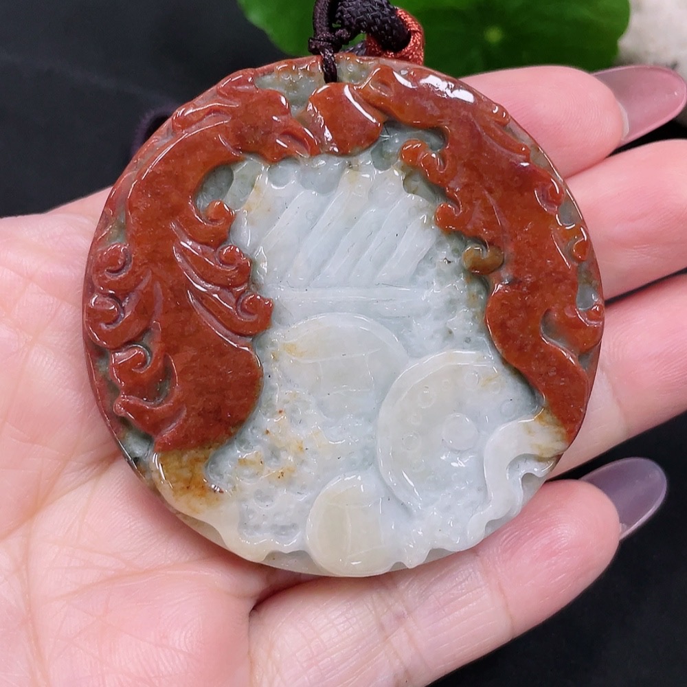 F34983192 Jadeite 'Eight Fragments' Pendant