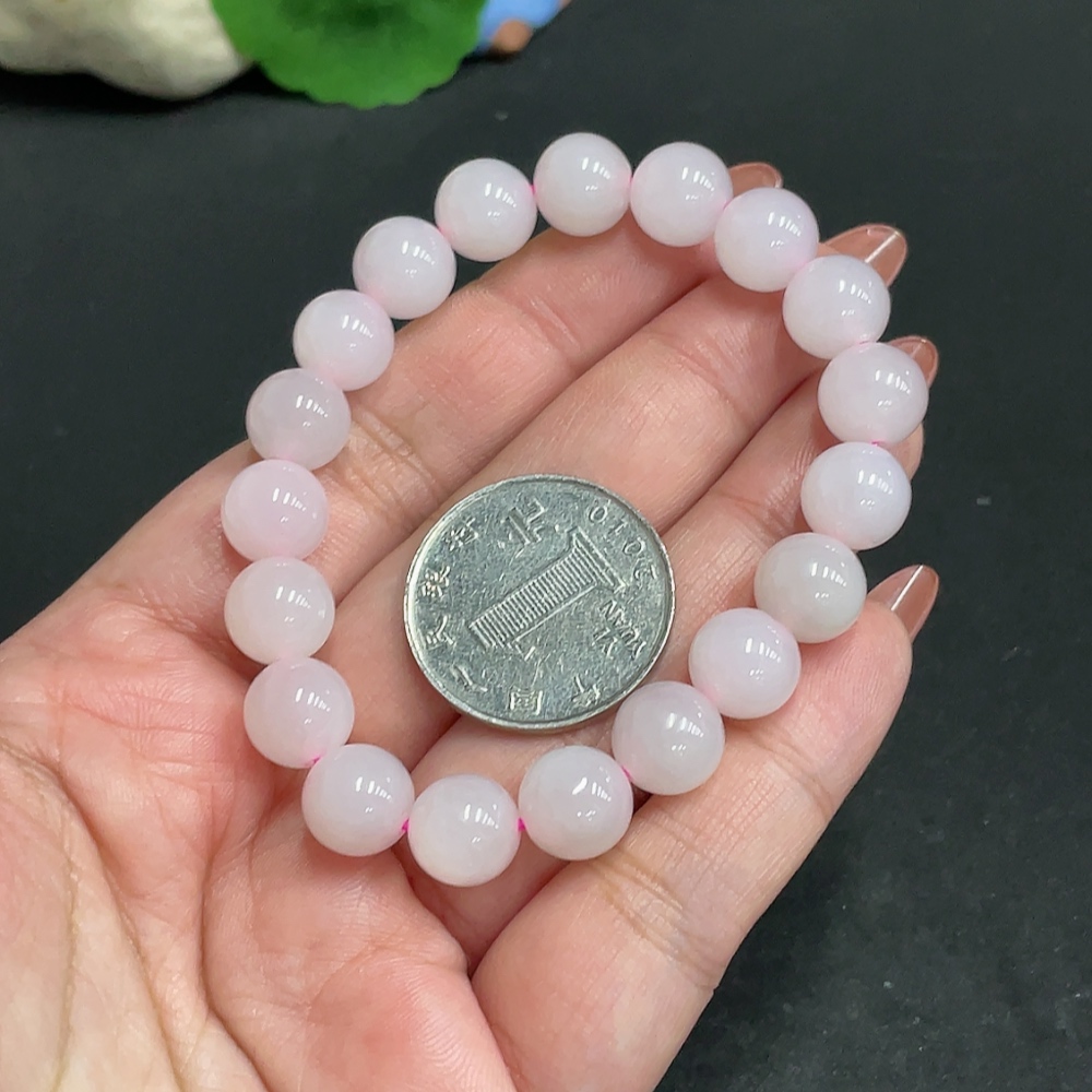 H34005700 Hetian Jade Bracelet, Size Approx. 9.6mm, Total Weight Approx. 28g