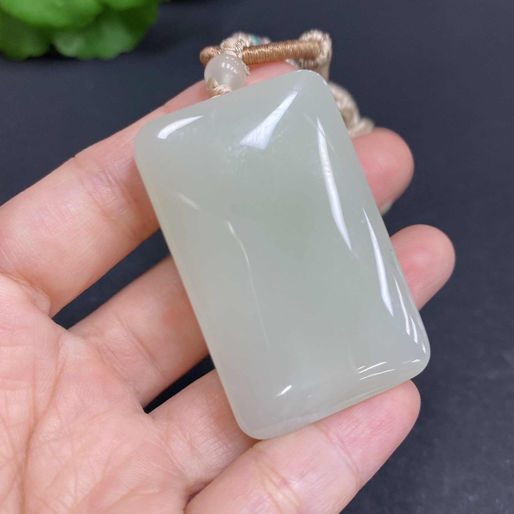 H33903097 Hetian Jade Pendant Plain Pendant