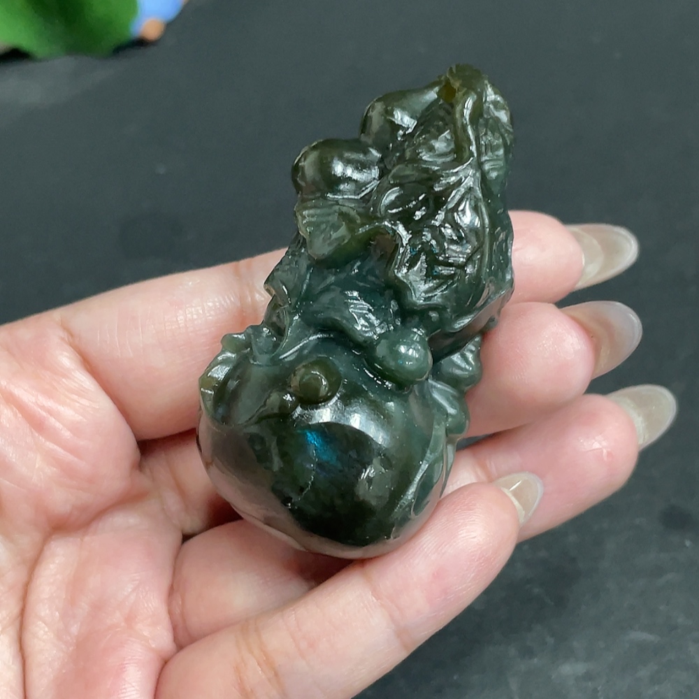 H30503143 Hetian Jade Pendant Gourd Total Weight About 84g