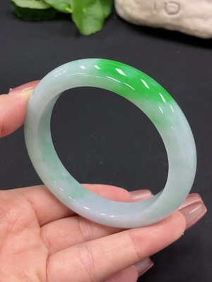 F27114290 翡翠正圈手镯 圈口57.9 货品总重约65.85g