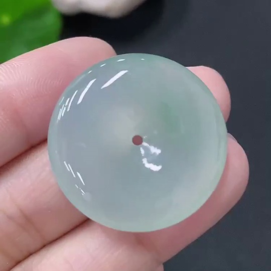 F33829585 JadeitePendant Peace Buckle, Total Weight Approx. 8.6g