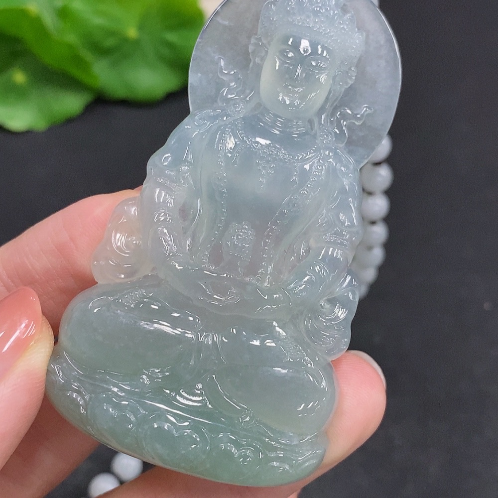 F34968972 Jadeite Tara Pendant