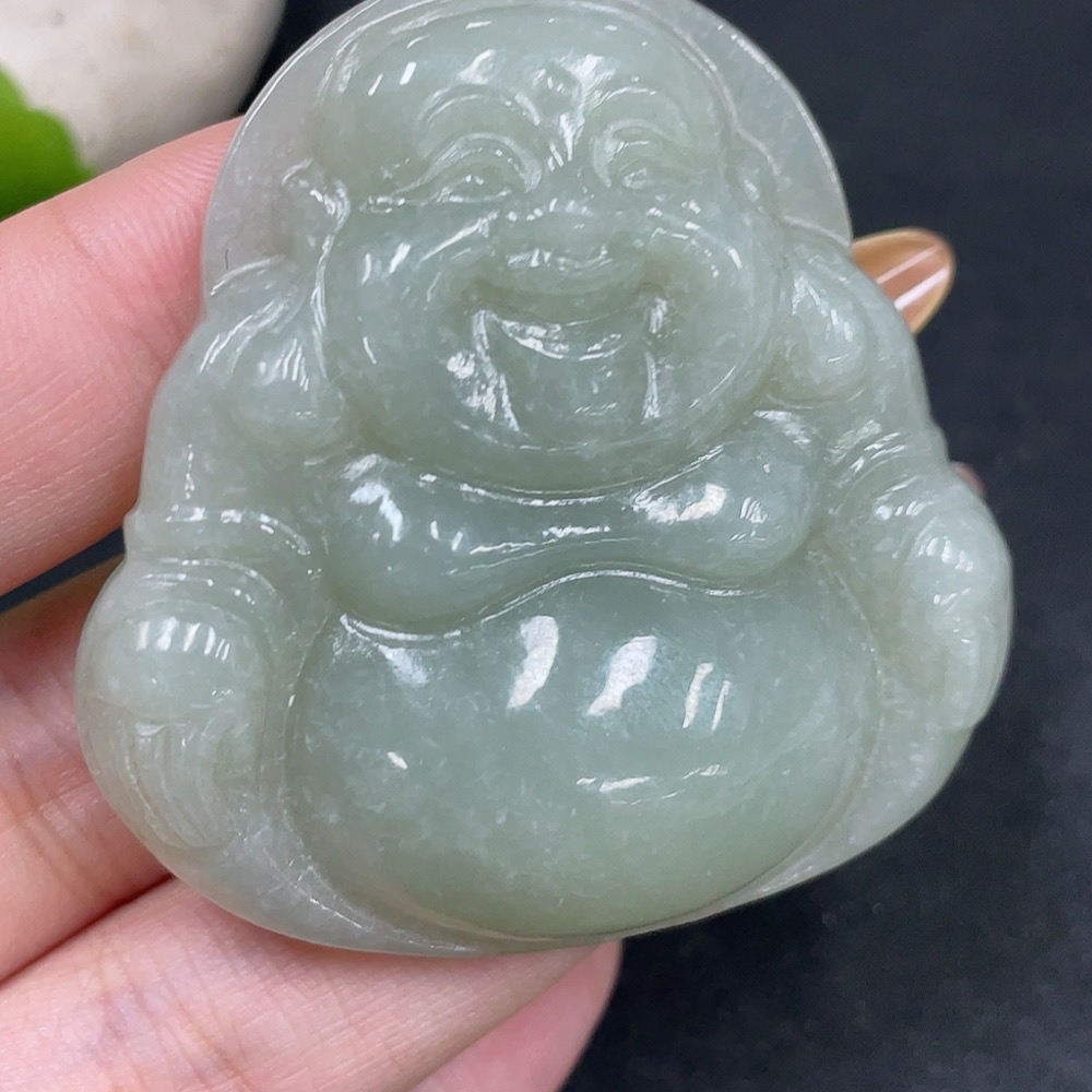 H31664331 Hetian Jade Pendant Buddha Total Weight Approx. 38.6g