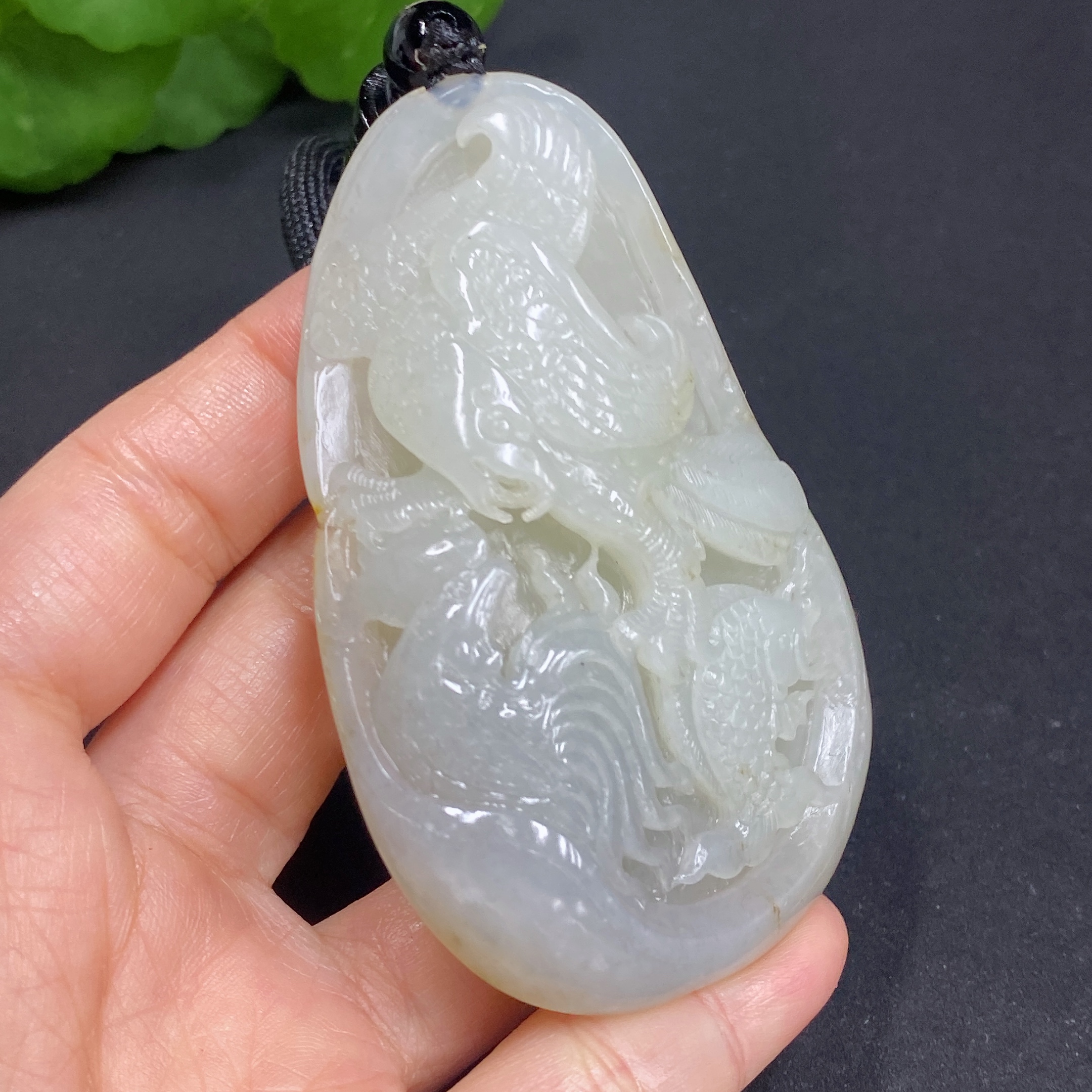 H30440492 Hetian Jade Handheld Piece - Seize the Opportunity