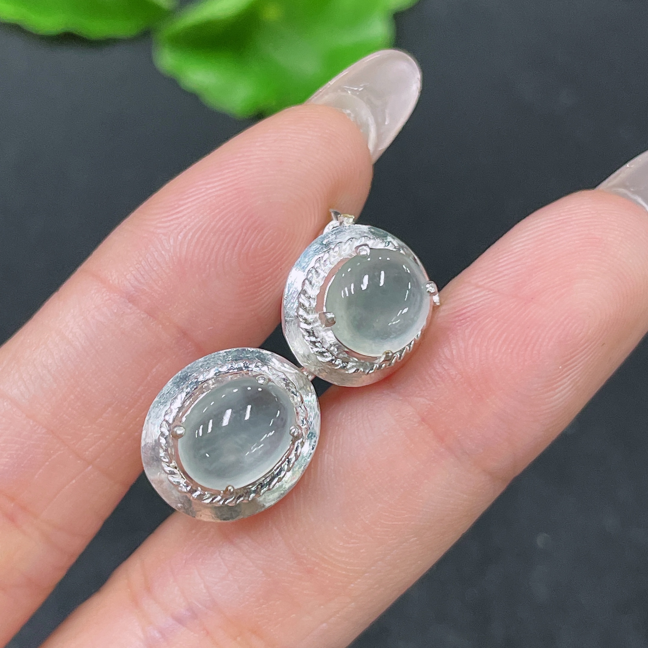 F35157740 Jadeite Cabochon Mounted Non-Gold Sell as a Lot