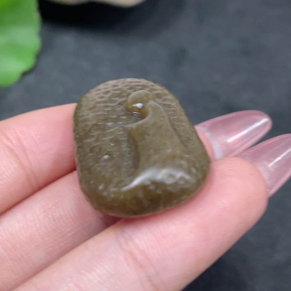 H33925408 Hetian Jade Pendant - Enlightenment, Total Weight About 11.8g