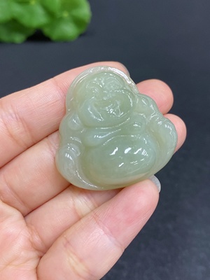H32794584 Hetian Jade Pendant Buddha Total Weight Approx. 19.1g