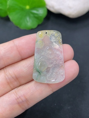 F41934638 翡翠挂件 货品总重约3.1g