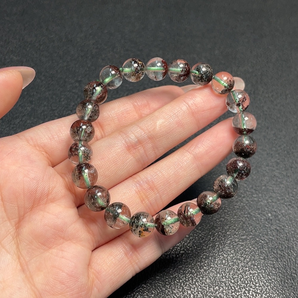 C34952045 Crystal Bracelet, Color Origin Undetermined, Total Weight Approx. 19.69g, Size About 8.6mm (Color)
