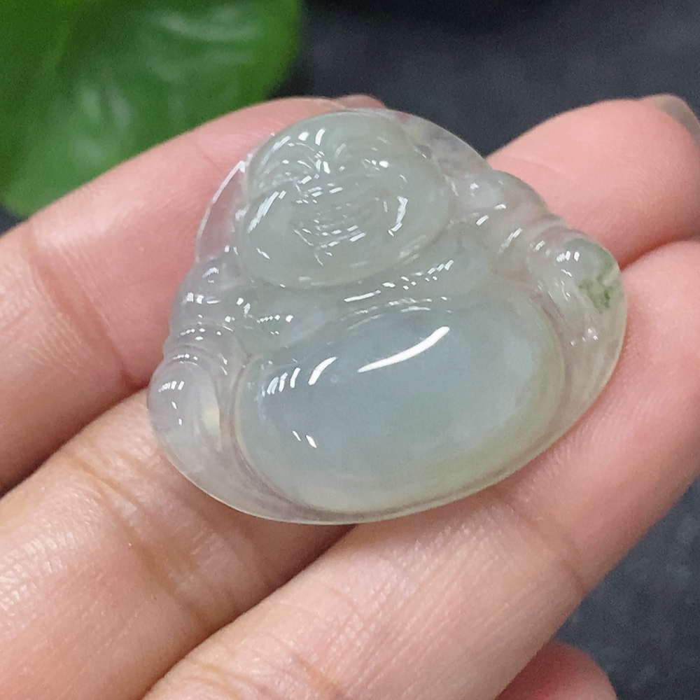 F34030973 Jadeite Buddha Pendant, Total Weight Approx. 6.69g