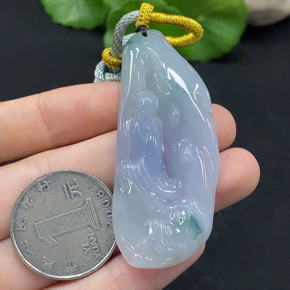 F34028706 Jadeite Enlightenment Pendant Total Weight Approx.16.46g