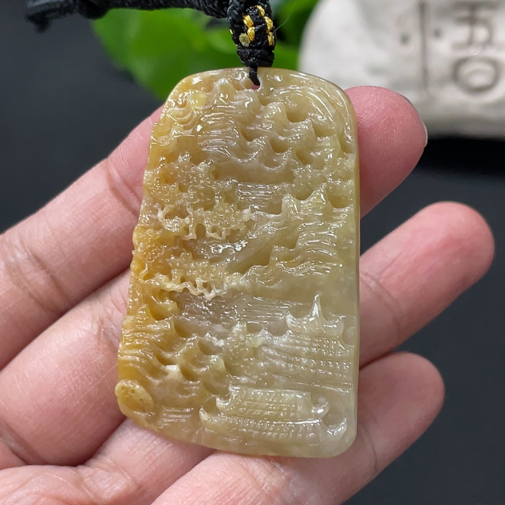 F32769781 JadeiteLandscape Pendant