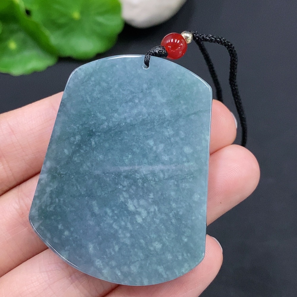 F29393496 Jadeite Phoenix and Peony Pendant