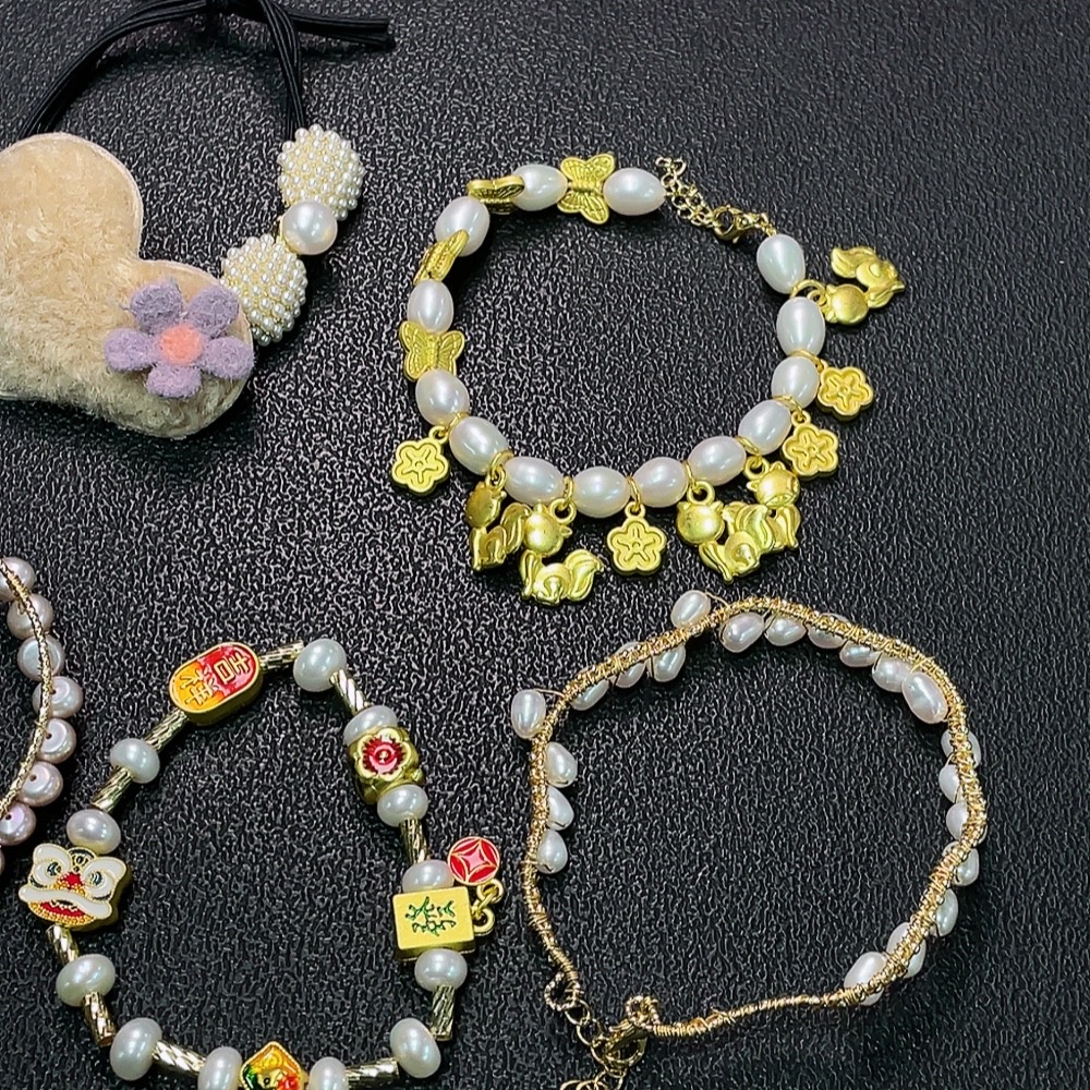 C34038576 Pearl Jewelry Non-Gold Total Weight Approx. 58.9g Including Rope Sell as a Lot