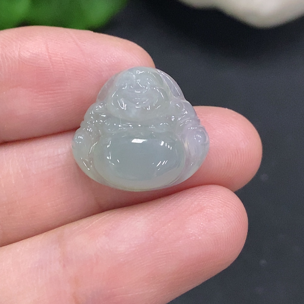 F35107721 Jadeite Buddha Pendant, Total Weight Approximately 2.7g