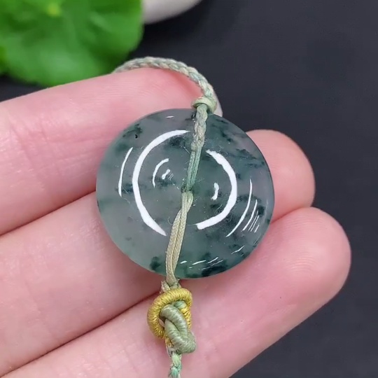 F33941841 Jadeite Safety Buckle Bracelet, Total Weight Approx. 5.2g