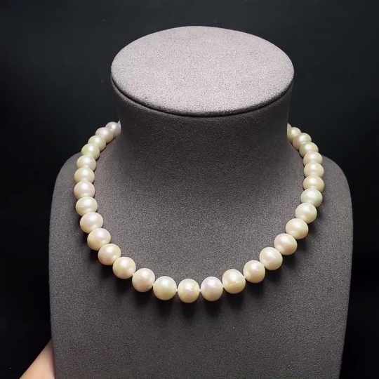 C34988626 Pearl Necklace Non-Gold Total Weight Approx.73.2g Size 11.4mm