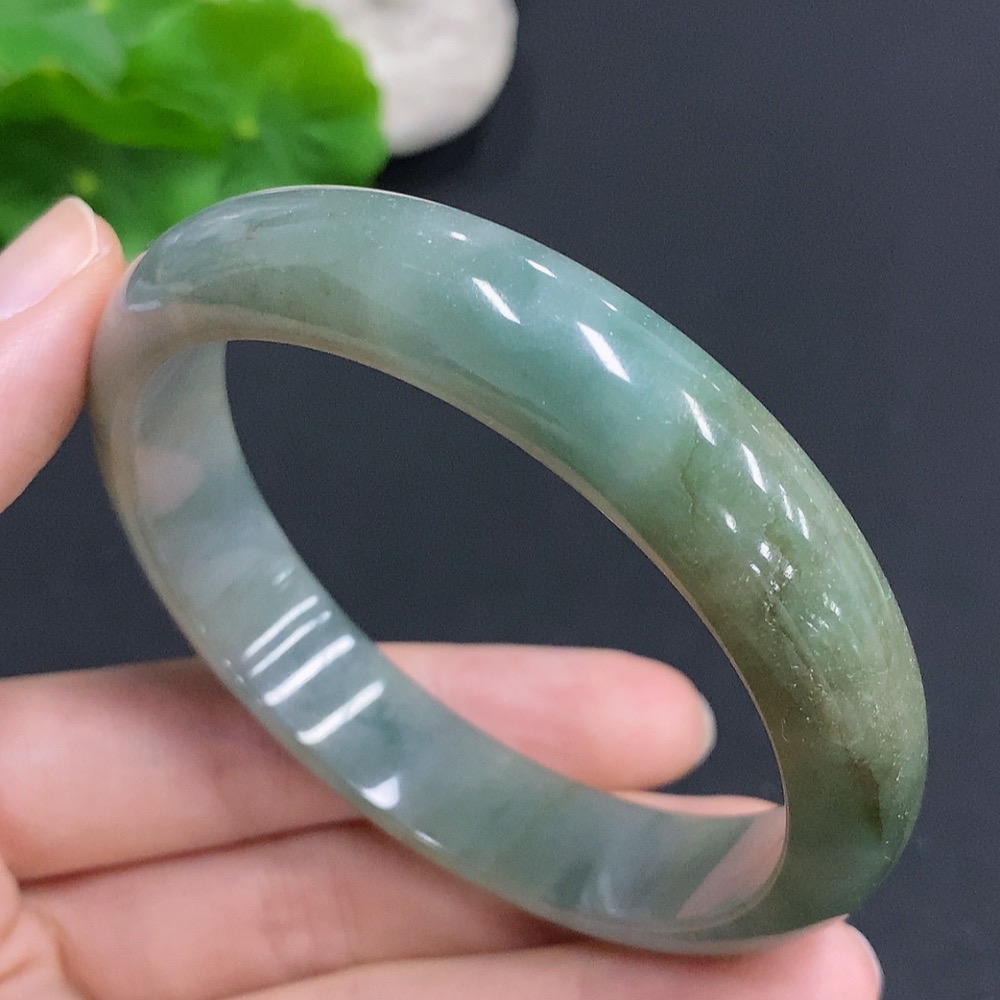 F32758229 Jadeite Round Bracelet Total Weight Approx. 53g Size 59