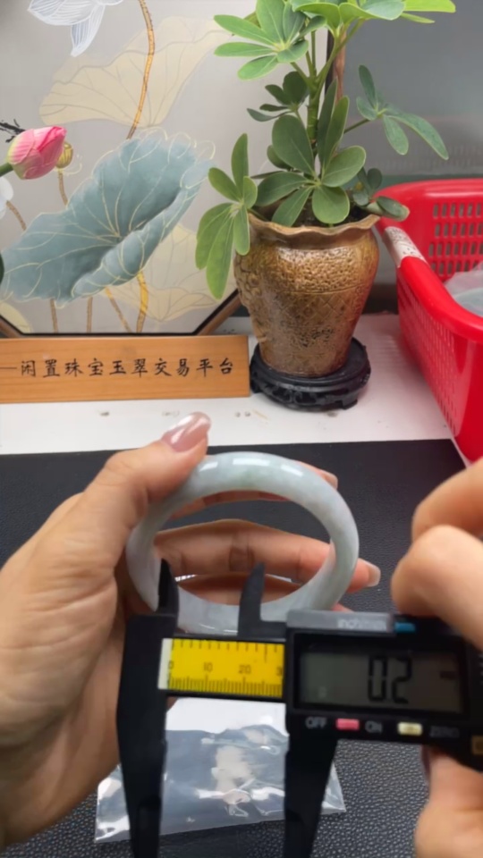 F34023995 Jadeite Round Bracelet Size 57 Total Weight Approx. 57.95g