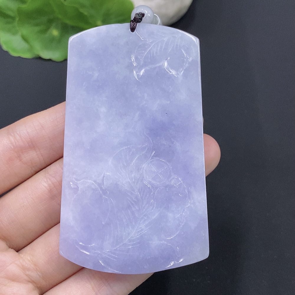 F28271113 Jadeite Mountain and Water Guanyin Pendant