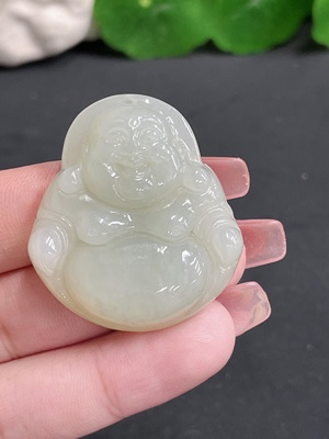 H17914999 Hetian Jade Pendant Buddha Total Weight about 19.76g