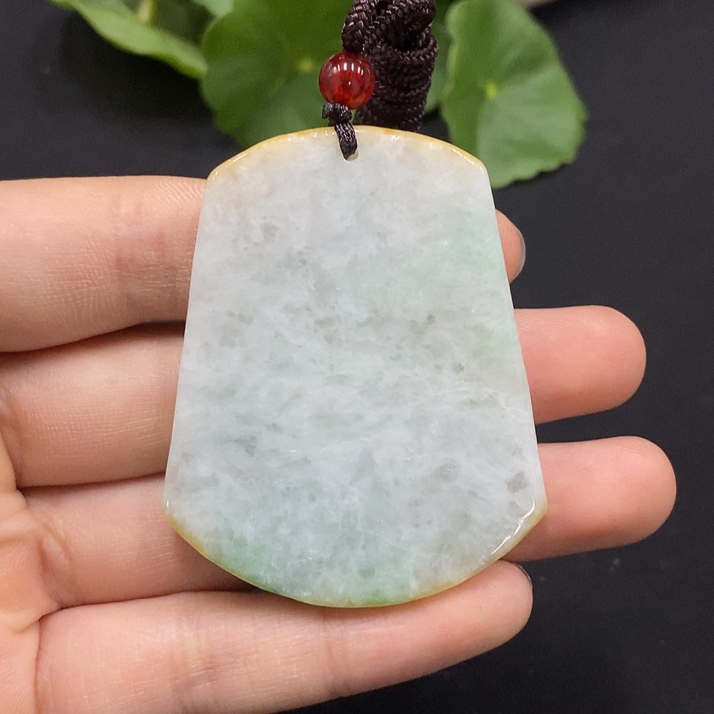 F29315534 Jadeite Landscape Pendant, Total Weight Approx. 34.1g, Color Origin Undetermined
