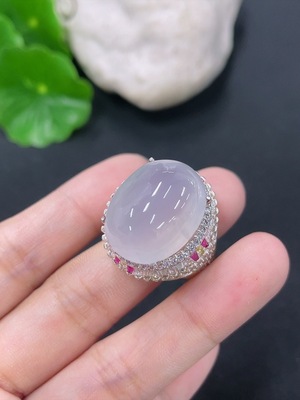 F46550186 翡翠镶嵌蛋面 非金 货品总约重26.48g